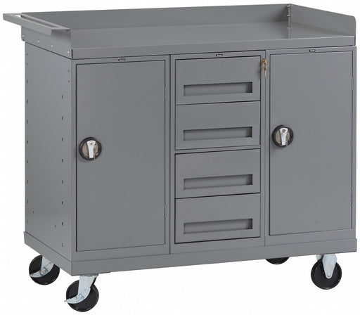 Mobile Cabinet Bench Steel 38 W 25 D