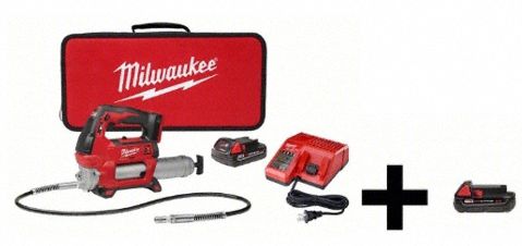 Grease Gun with Additional Battery 18V