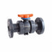 Manual 2-Way Ball Valve Flange PVC