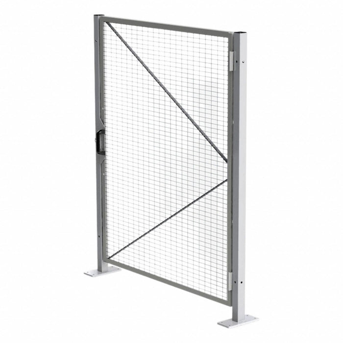 Phsycl Barrier Hngd Door 60 inx36 in Gry