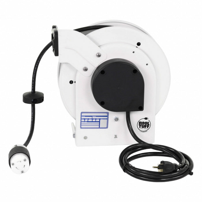 Cord Reel White 125V AC Indoor