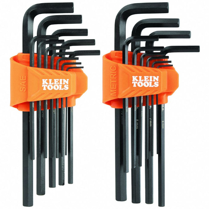 Hex Key Set L-Style Long SAE/Metric 22PC