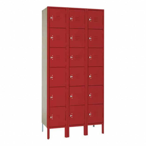 Wrdrb Lckr 6x3Lckr Red 78 x36 x12 Assm