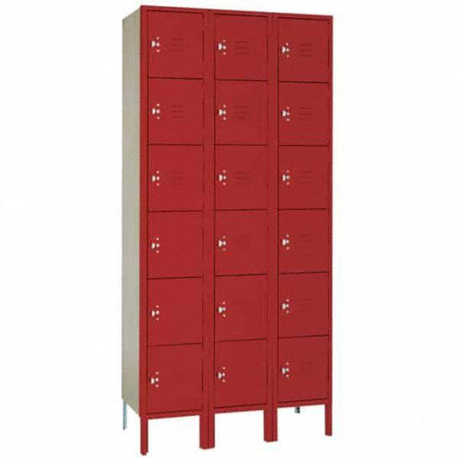Wrdrb Lckr 6x3Lckr Red 78 x36 x18 Assm