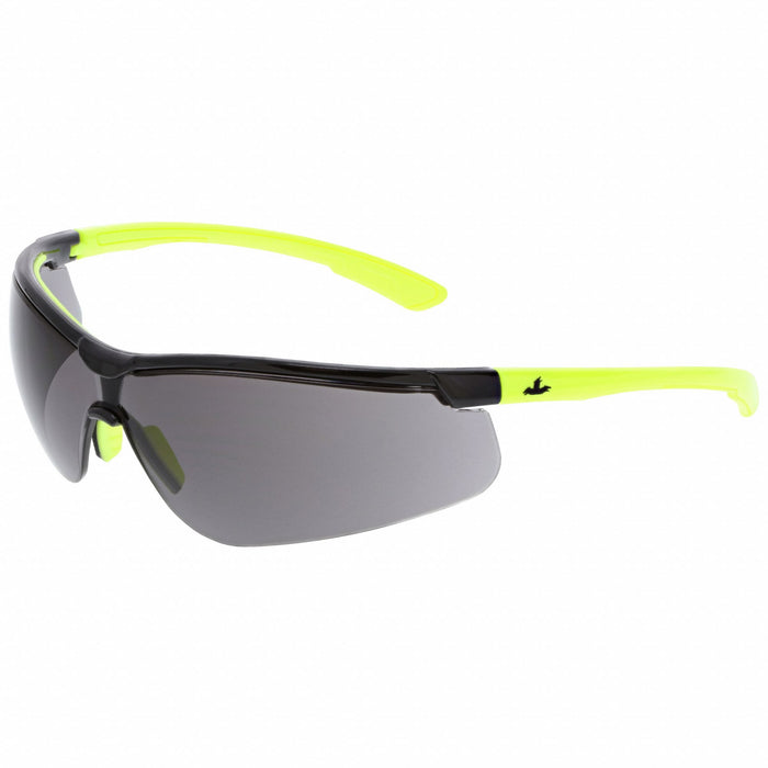 Safety Glasses Gray Anti-Fog Black