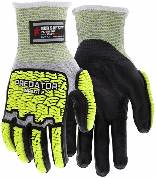Mechanics Gloves S Gray Knit Bi-polymer
