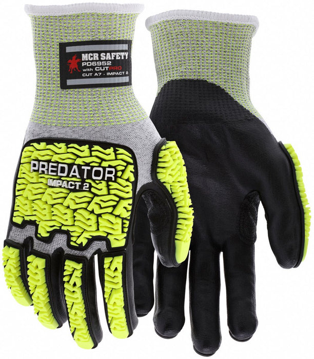Mechanics Gloves 2XL Gray Knit