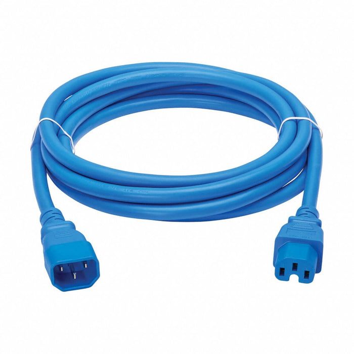 Power Cord 10 ft Blue 14 AWG