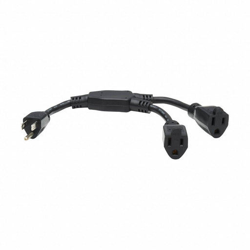 Power Cord 1 ft Black 16 AWG