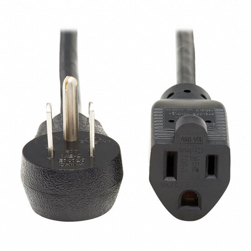 Power Cord 1 ft Black 16 AWG