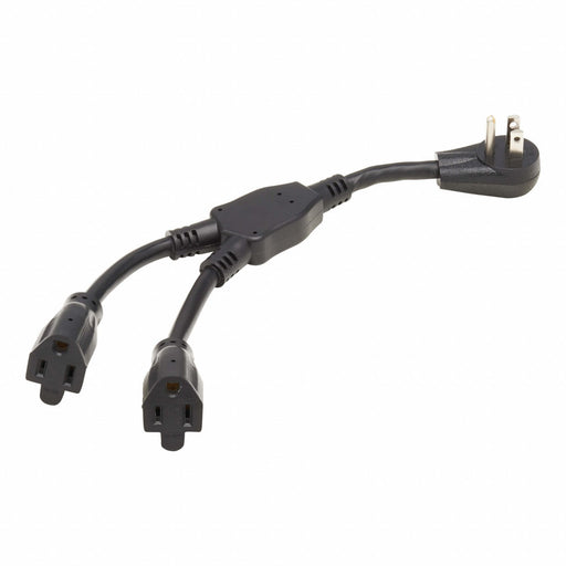 Power Cord 1 ft Black 14 AWG
