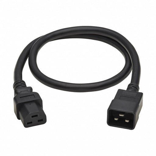 Power Cord 3 ft Black 12 AWG