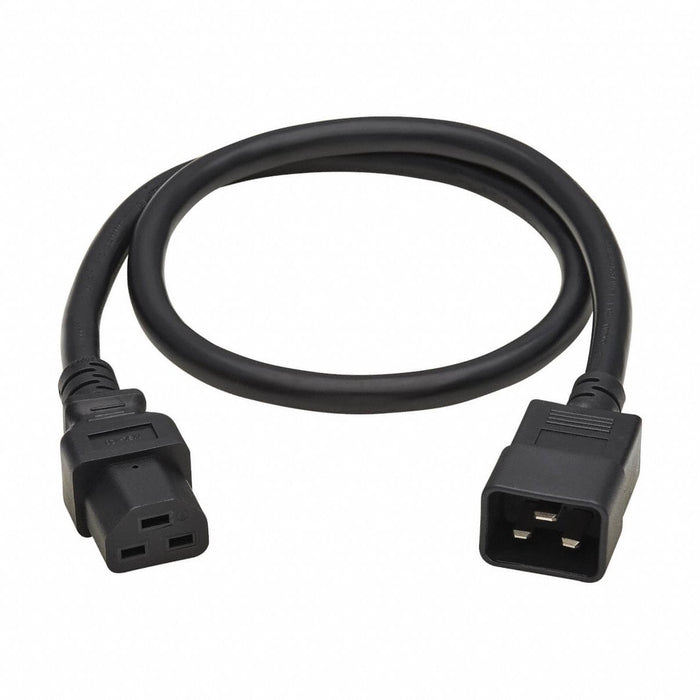 Power Cord 3 ft Black 12 AWG