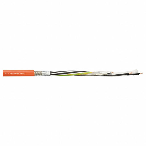 ServoMotorCable Orange 0.45in-OD 1000V
