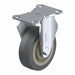 Plate Caster Rigid Rubber 4 11/16 H