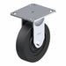 Plate Caster Rigid Rubber 6 3/16 H