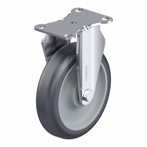 Plate Caster Rigid Polyurethane 6 3/16 H