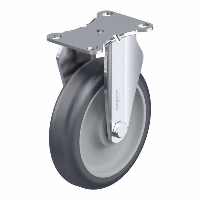 Plate Caster Rigid Polyurethane 6 3/16 H