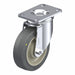 Plate Caster Swivel Rubber 5 1/8 H