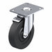 Plate Caster Swivel Rubber 6 3/16 H