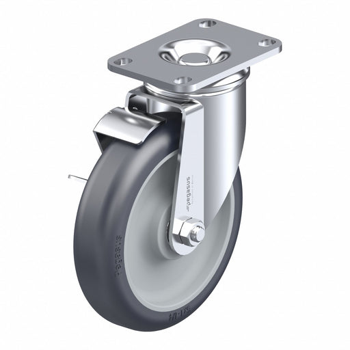 PlateCaster Swivel Polyurethane 6 3/16 H