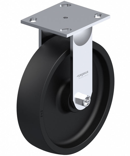 Plate Caster Rigid Nylon 9 1/2 H