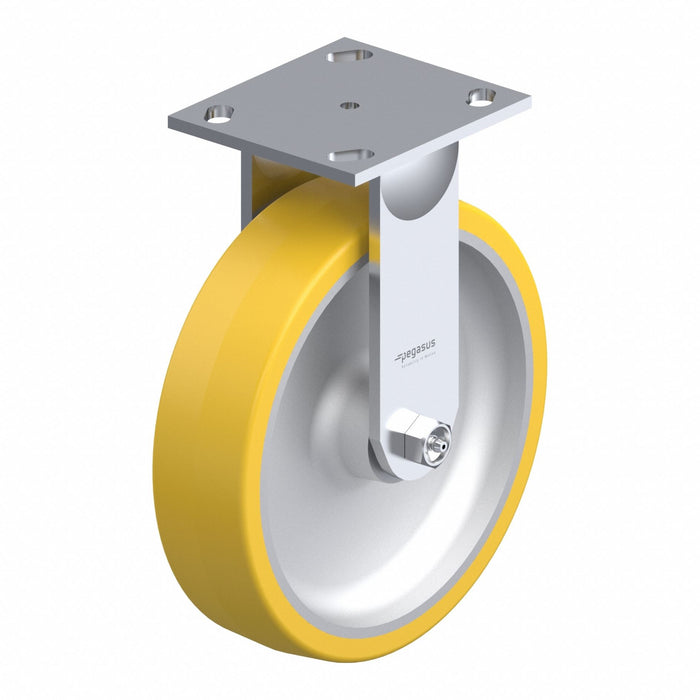 Plate Caster Rigid Polyurethane 9 1/2 H