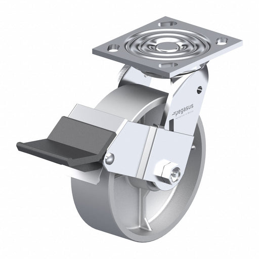 Plate Caster Swivel Iron 6 1/2 H