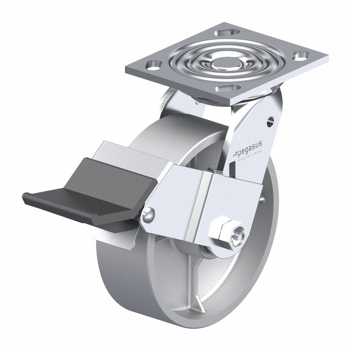 Plate Caster Swivel Iron 6 1/2 H