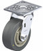 Plate Caster Swivel Rubber 6 1/2 H