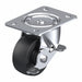 Plate Caster Swivel Rubber 3 1/4 H