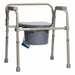 Commode Chair Gray Steel