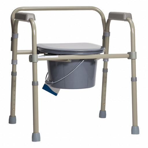 Commode Chair Gray 350 lb Max Weight PK4