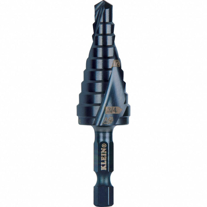 Step Drill Bit Flute 1/4 to 3/4-Inch