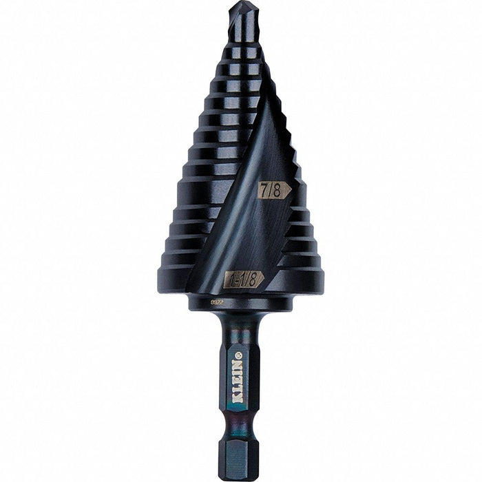 Step Drill Bit Flute 7/8 to 1-1/8-Inch