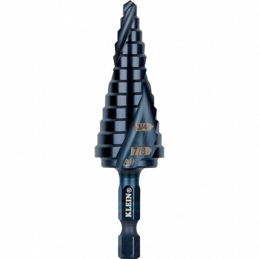 Step Drill Bit Flute 3/16 to 7/8-Inch