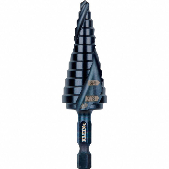 Step Drill Bit Flute 3/16 to 7/8-Inch