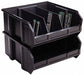 BinDivider 4.75inL Plastic Black PK6