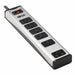 Outlet Strip Blk/Sil 8-19/32in 5 Outlets