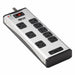 OutletStrip Blk/Sil 10-19/32in 8 Outlets
