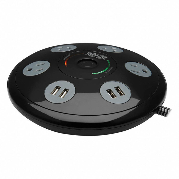 OutletStrip Black 7-3/32in 4Outlets