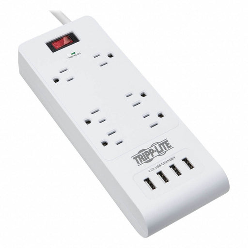 Outlet Strip Gray 9-7/16 in 6 Outlets