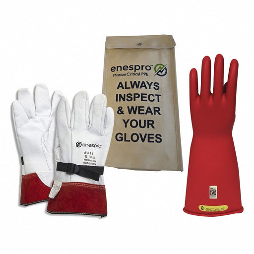 Electrical-InsulatingGloveKit Size9 Red
