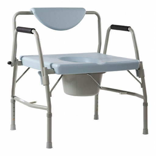 Commode Chair Gray 650 lb Max Weight