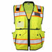 High-Visibility Vest Black/Lime Men s 3X