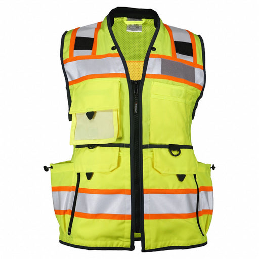 High-Visibility Vest Black/Lime Women 2X