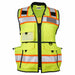 High-Visibility Vest Black/Lime Women 2X