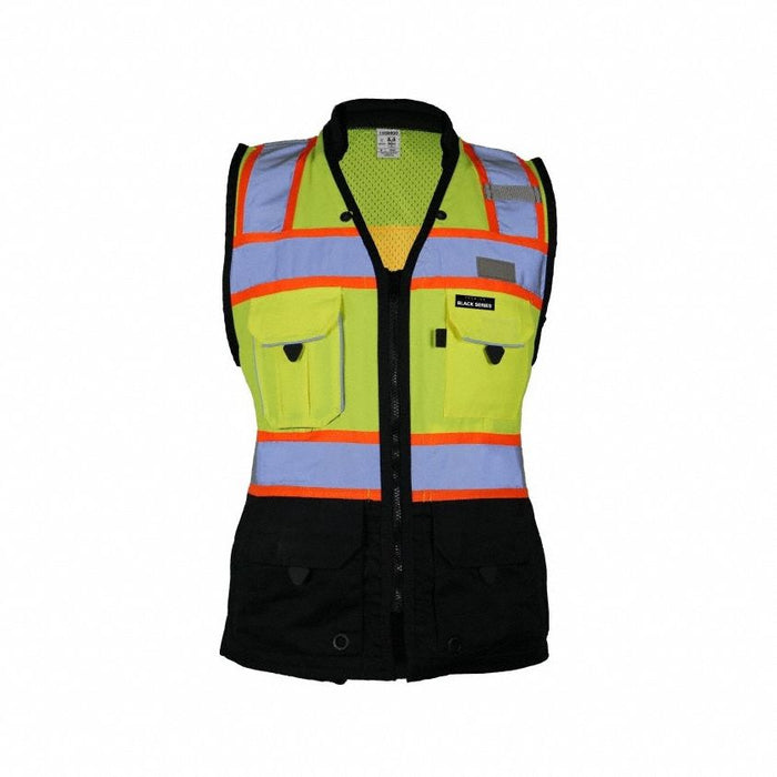 Surveyors Vest Zipper Lime M