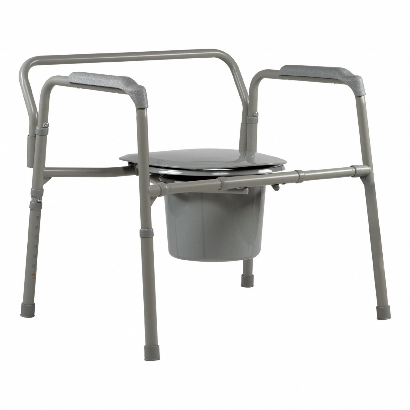 Commode Chair Gray Steel