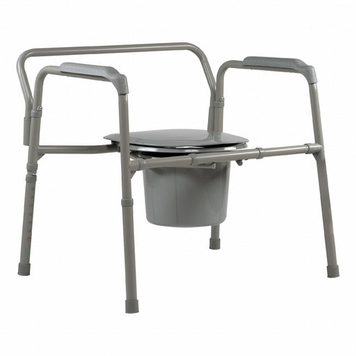 Commode Chair Gray Steel
